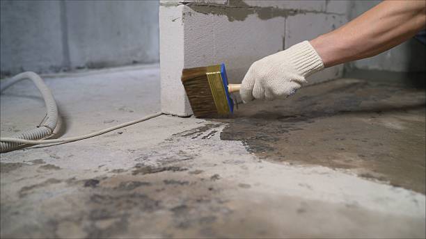 Crawl space vapor barrier installation in Brownstown, IN